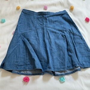 Madewell Blue Denim Mini Skirt